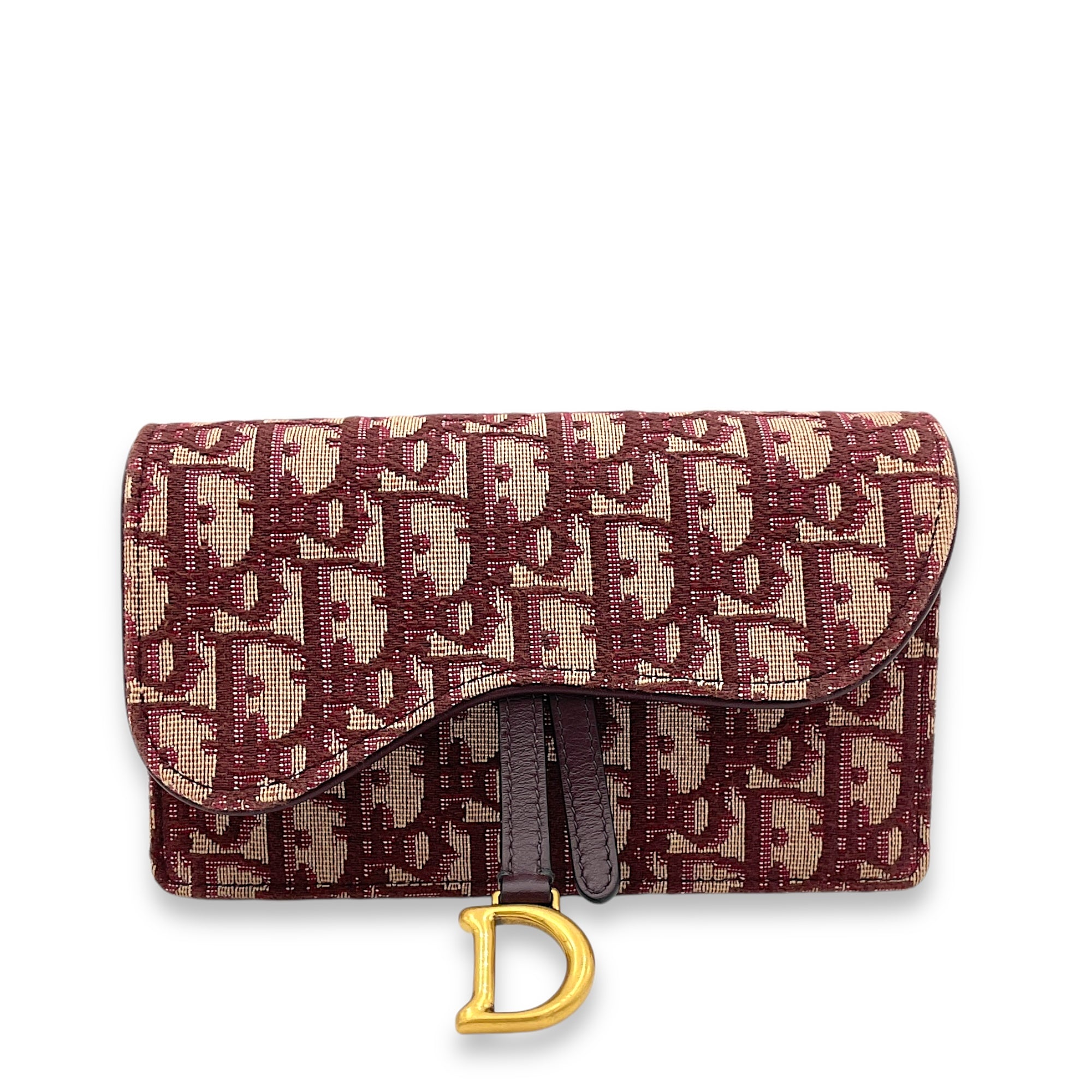 Oblique Saddle Belt bag in Jacquard, Gold Hardware