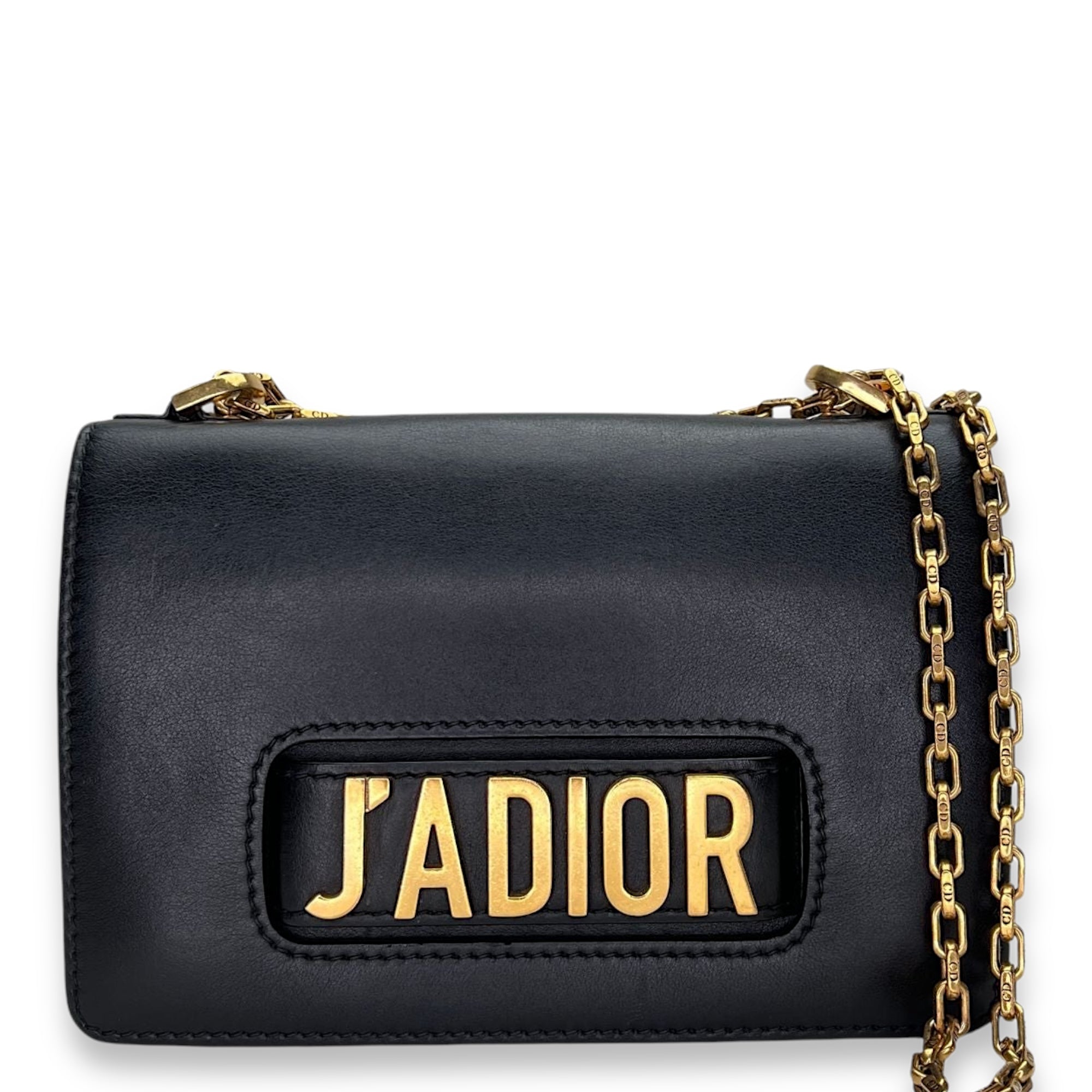 J'adior Shoulder bag in Calfskin, Gold Hardware