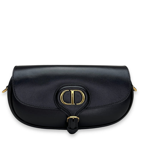 Bobby East West Crossbody bag in Calfskin, Gold Hardware