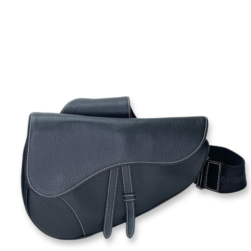 Saddle One Size Shoulder bag in Calfskin, Silver Hardware