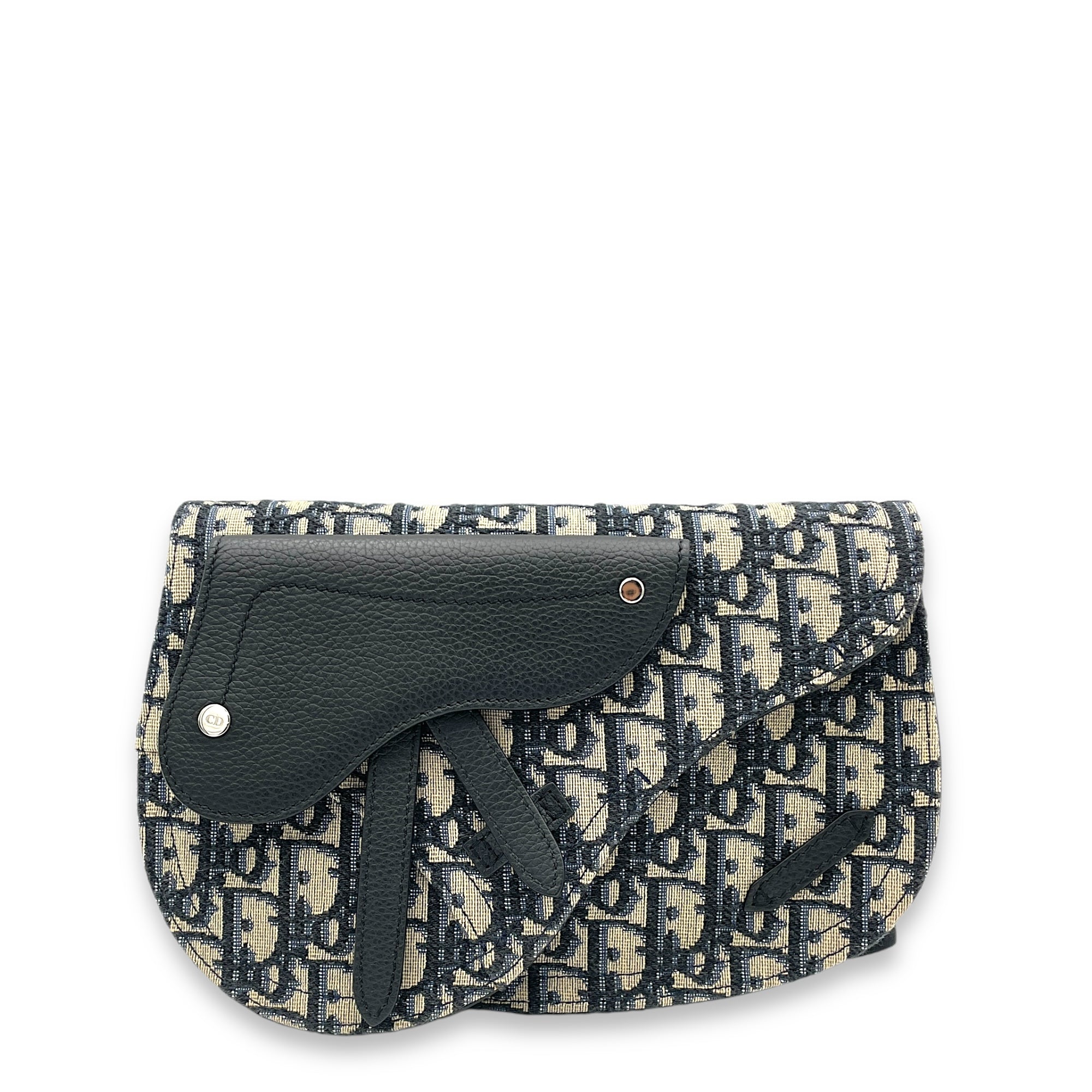 Saddle Shoulder bag in Jacquard, Gold Hardware