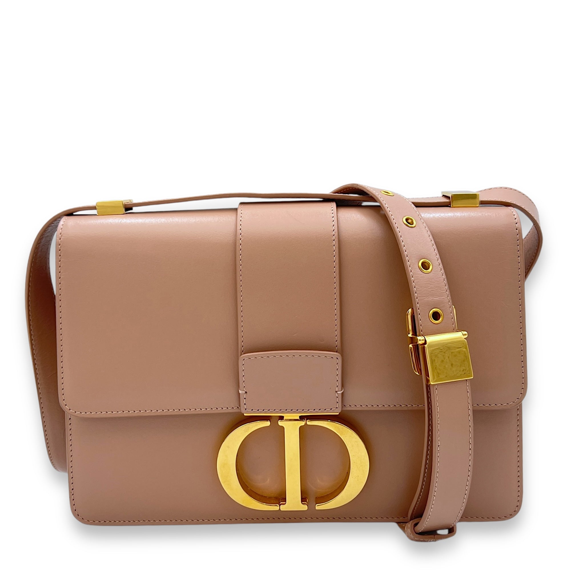 Montaigne 30 Shoulder bag in Calfskin, Gold Hardware