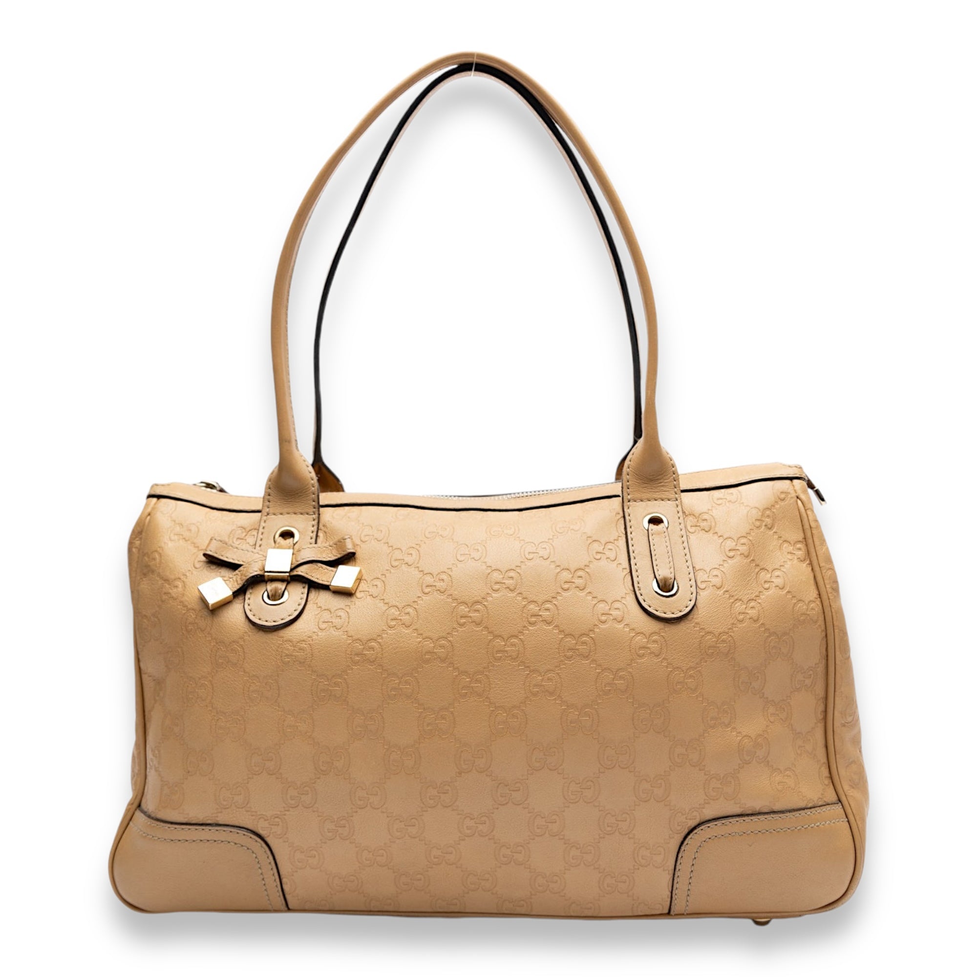 GG Princy Tote Medium Top handle bag in Guccissima leather, Gold Hardware