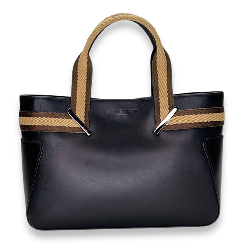 Sherry Tote bag in Calfskin, Silver Hardware