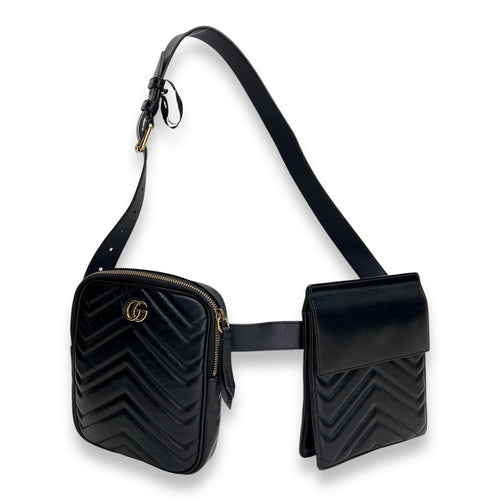 GG Marmont Belt bag in Calfskin, Gold Hardware