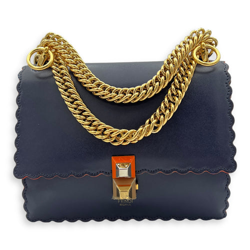 Kan I Small Shoulder bag in Calfskin, Gold Hardware