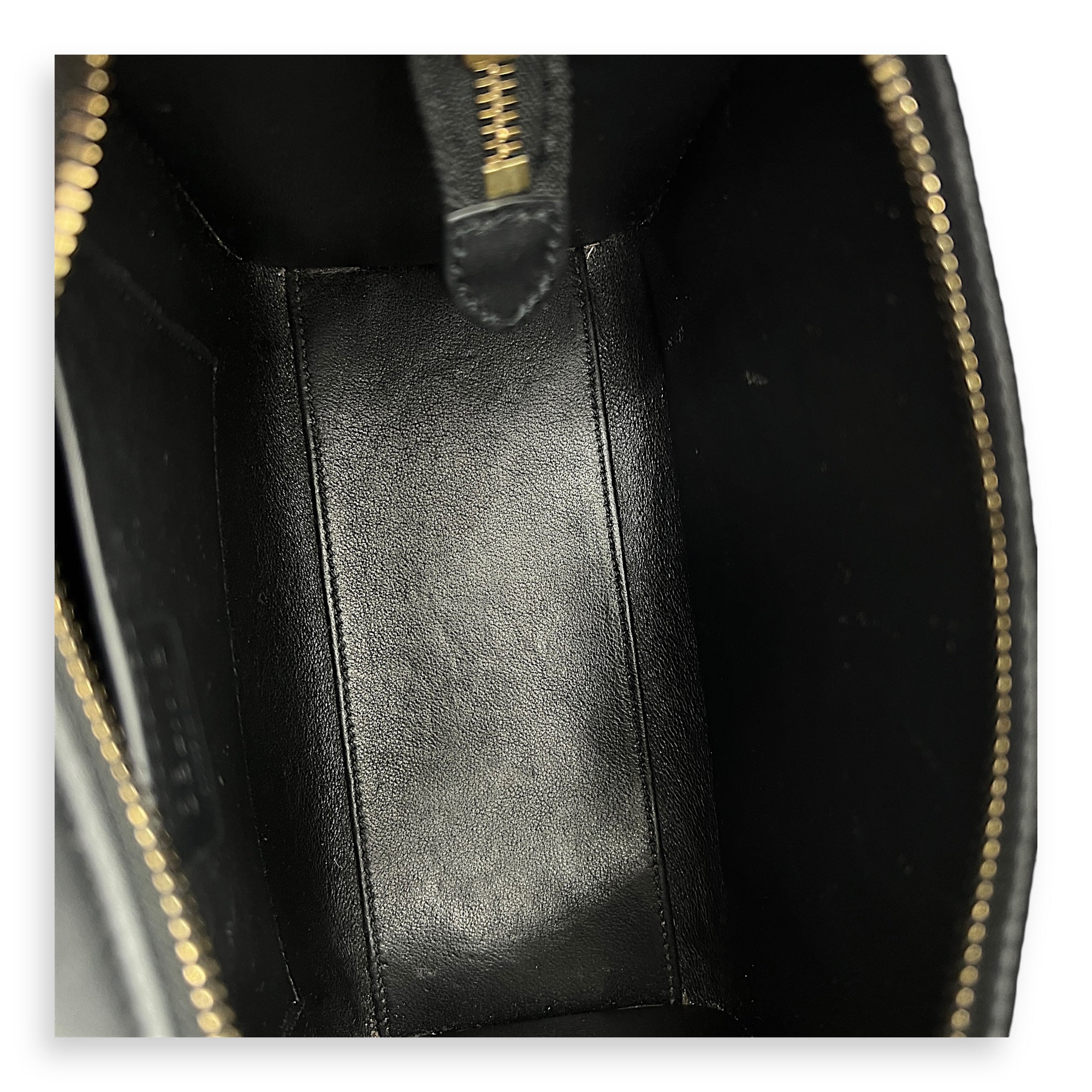 Luggage Nano Top handle bag in Calfskin, Gold Hardware