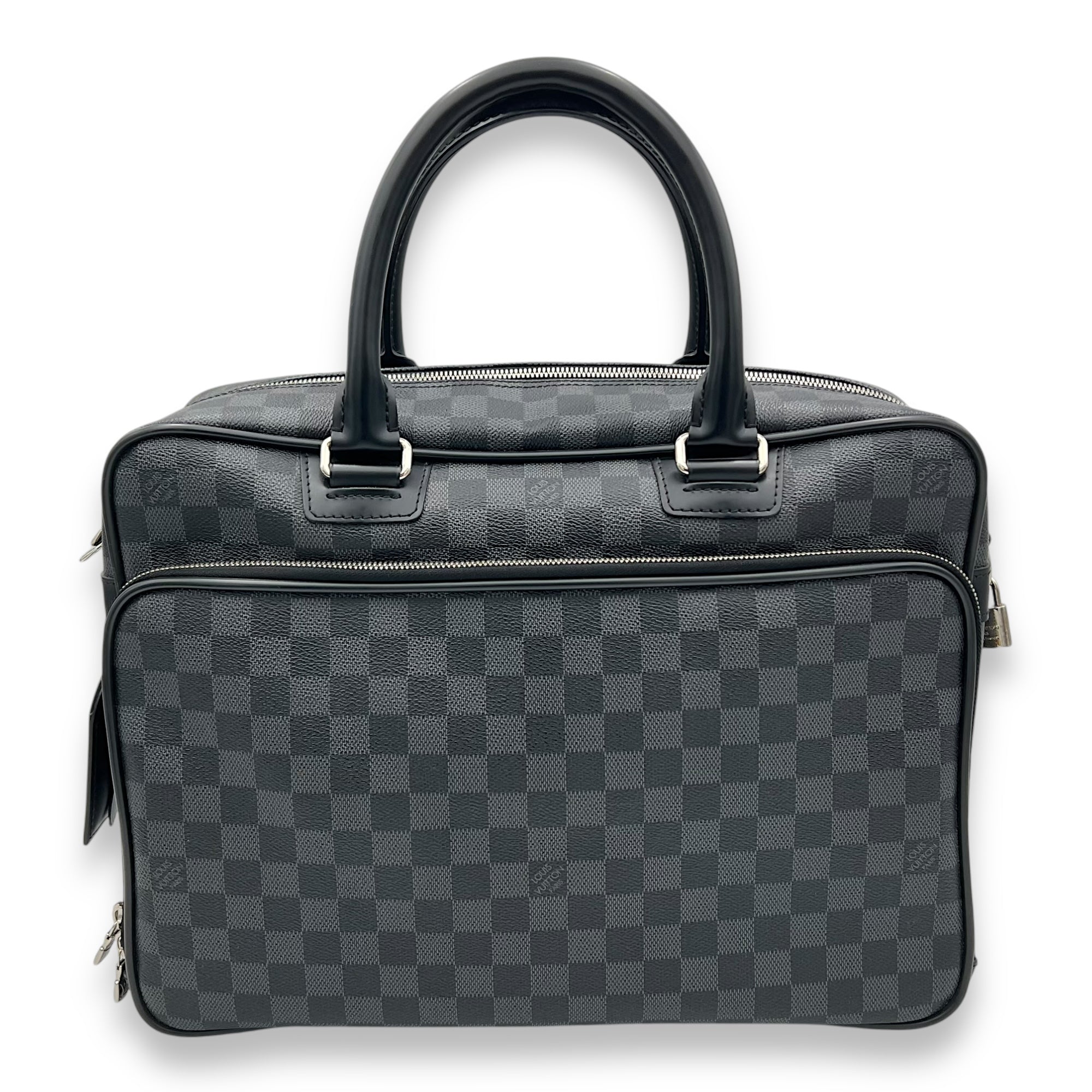 Louis Vuitton ICare Black Messenger in Damier Graphite, Silver hardware_1