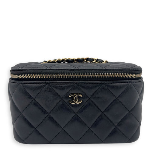 Chanel CC Vanity Bag Black in Lambskin, Gold hardware_1