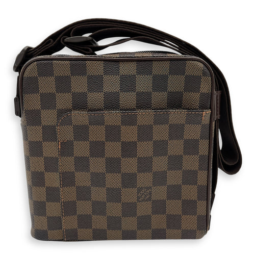 Louis Vuitton Olav Crossbody Bag PM Damier Ebene in Coated Canvas, Gold hardware_1