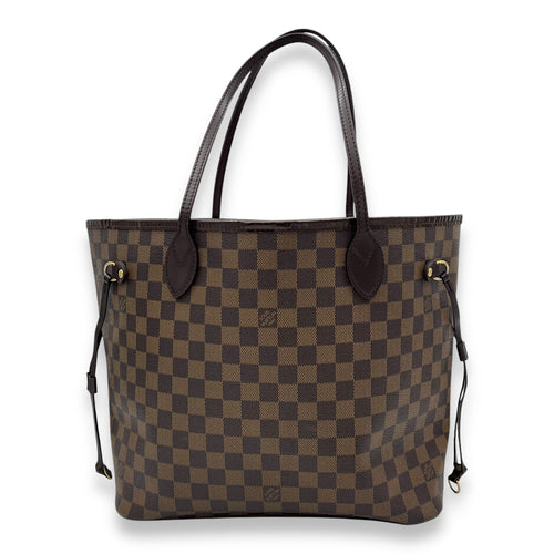 Louis Vuitton Neverfull Tote Bag Brown in Coated Canvas, Gold hardware_1