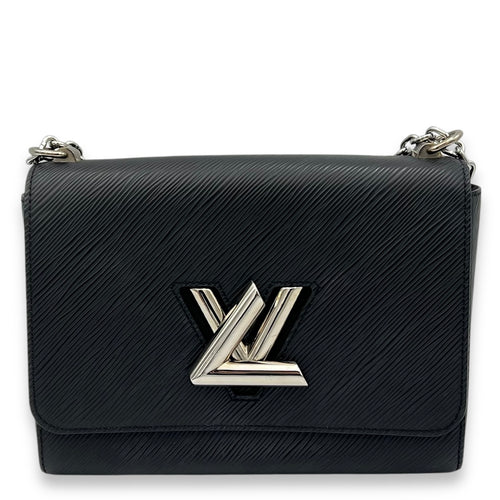 Louis Vuitton Twist Crossbody Bag MM Black in Epi Leather, Silver hardware_1