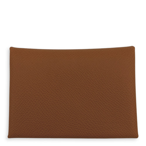 Hermès Calvi Duo Brown in Calfskin, Silver hardware_1