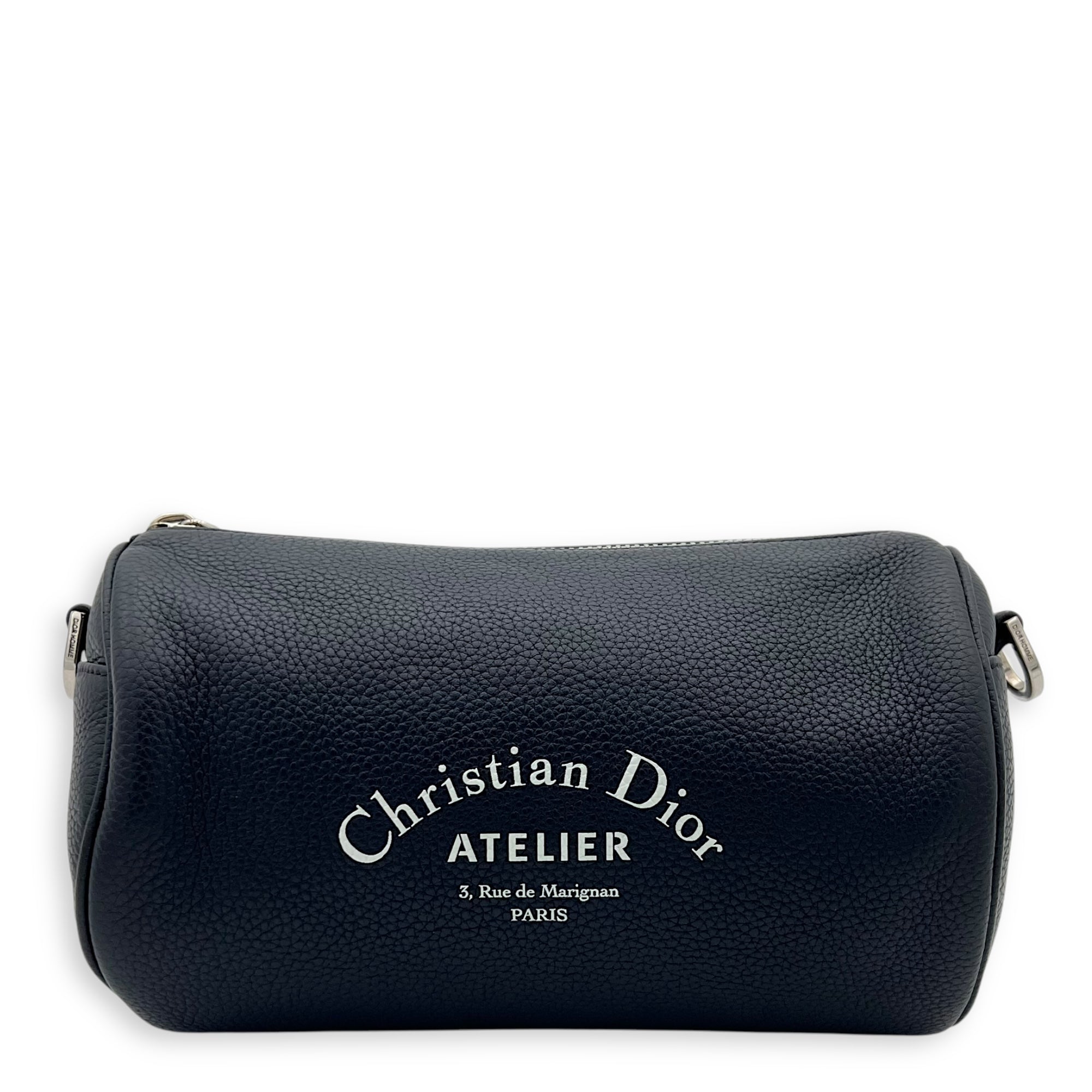 Christian Dior Roller Crossbody Bag Blue in Calfskin, Silver hardware_1