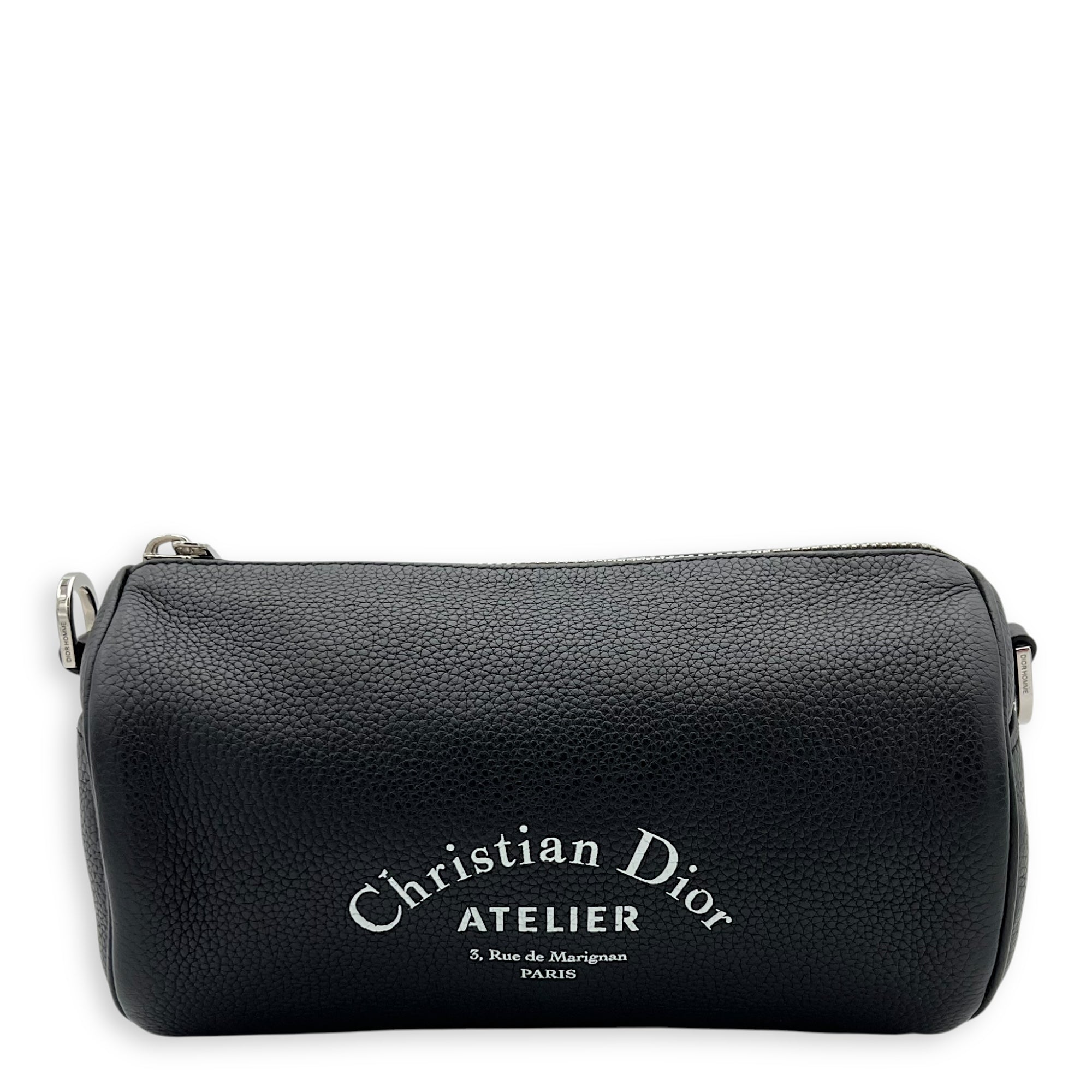 Christian Dior Roller Crossbody Bag Black in Calfskin, Silver hardware_1