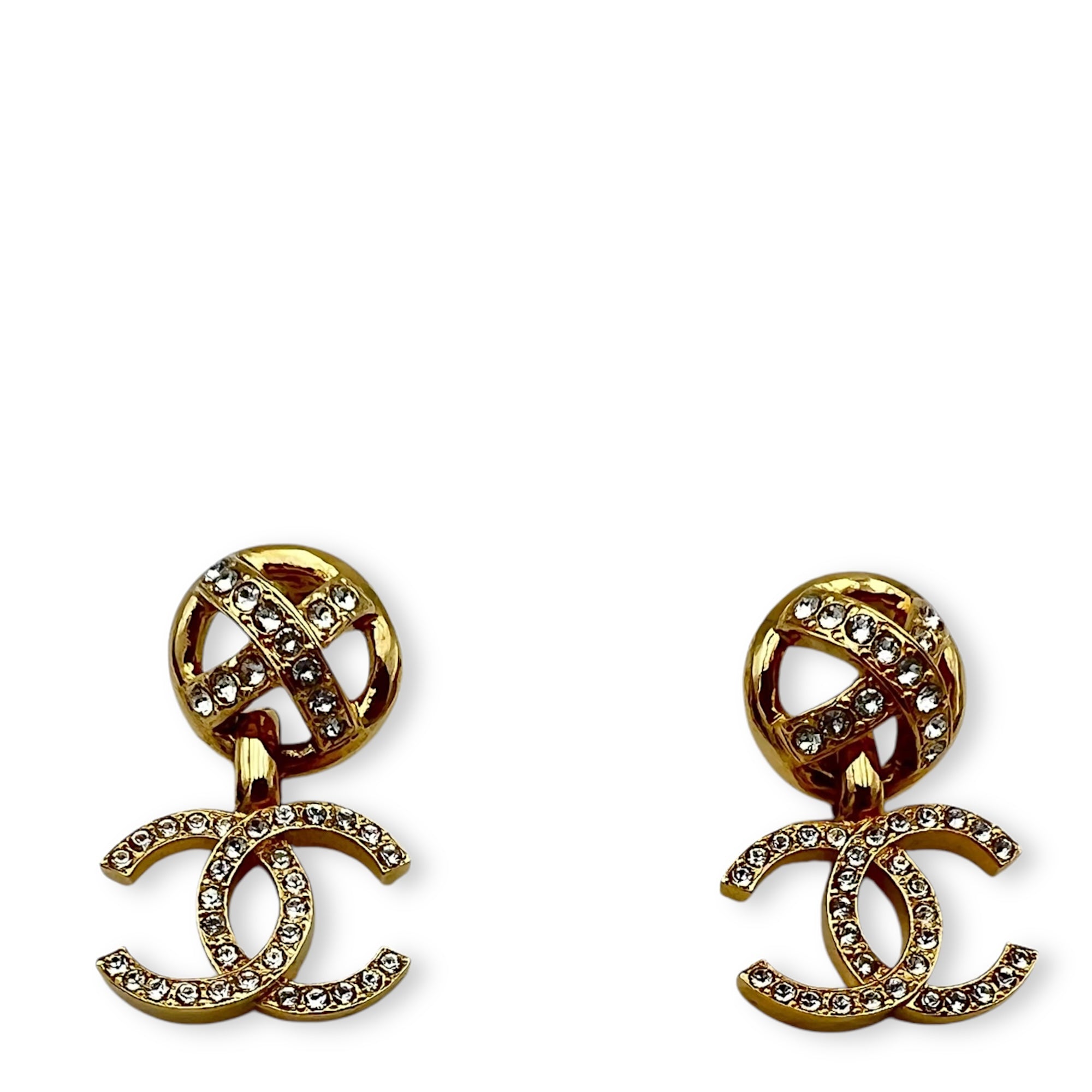 Chanel CC Coco Mark Gold Earrings in Metal, Gold hardware_1