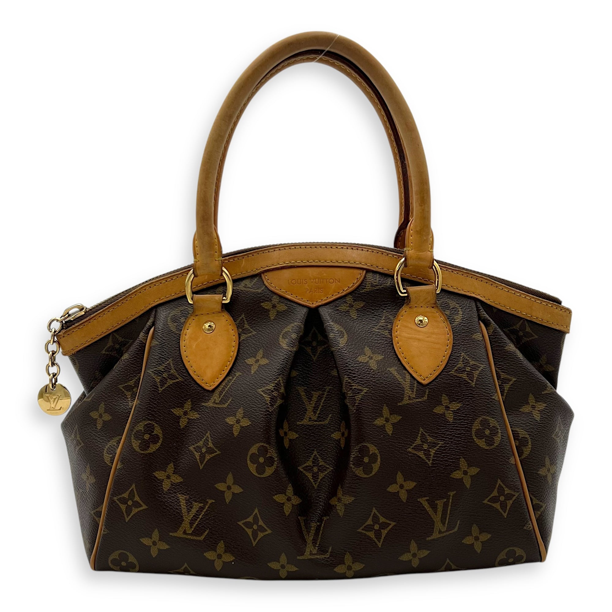 Louis Vuitton Tivoli Top Handle Bag Small Brown in Monogram Coated Canvas, Gold hardware_1