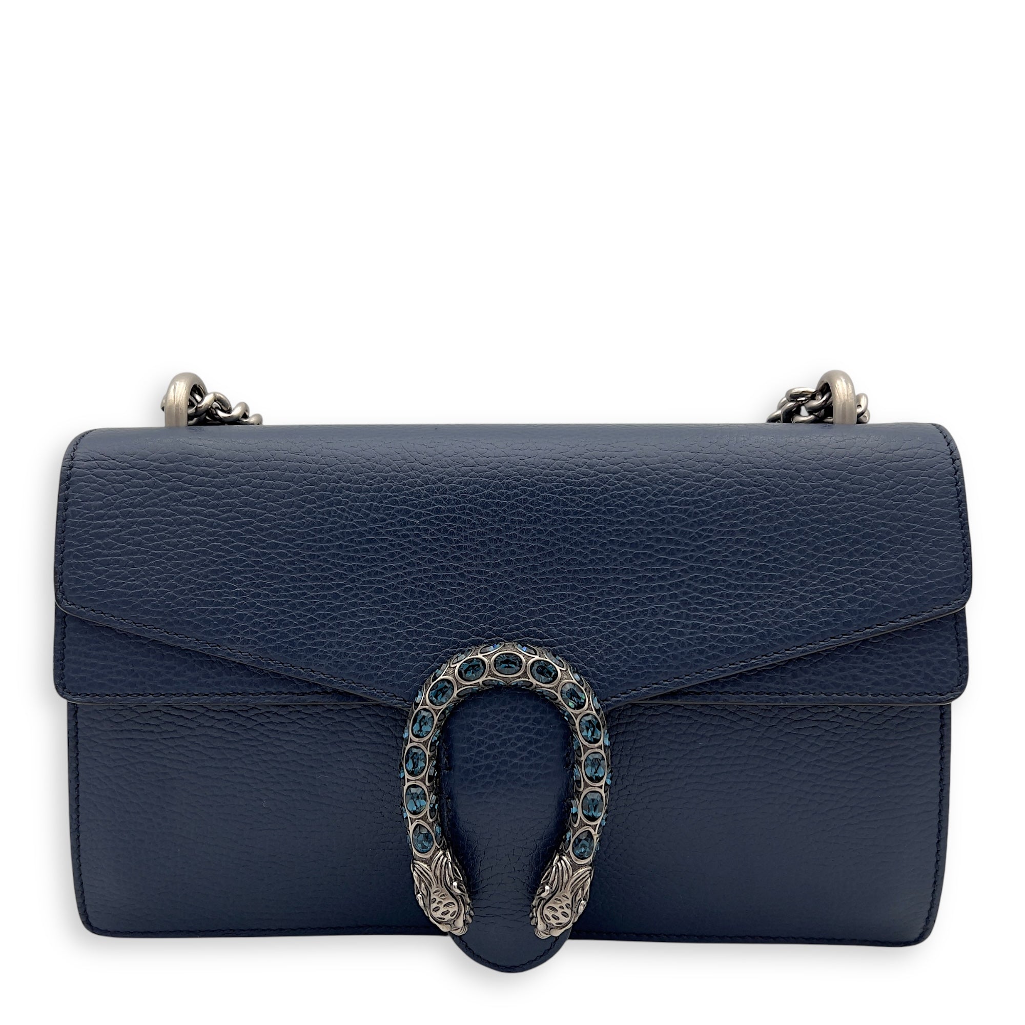 Gucci Dionysus Shoulder Bag Blue in Calfskin, Silver hardware_1