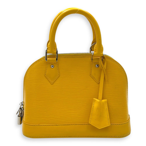 Louis Vuitton Alma Top Handle Bag Yellow in Epi Leather, Silver hardware_1