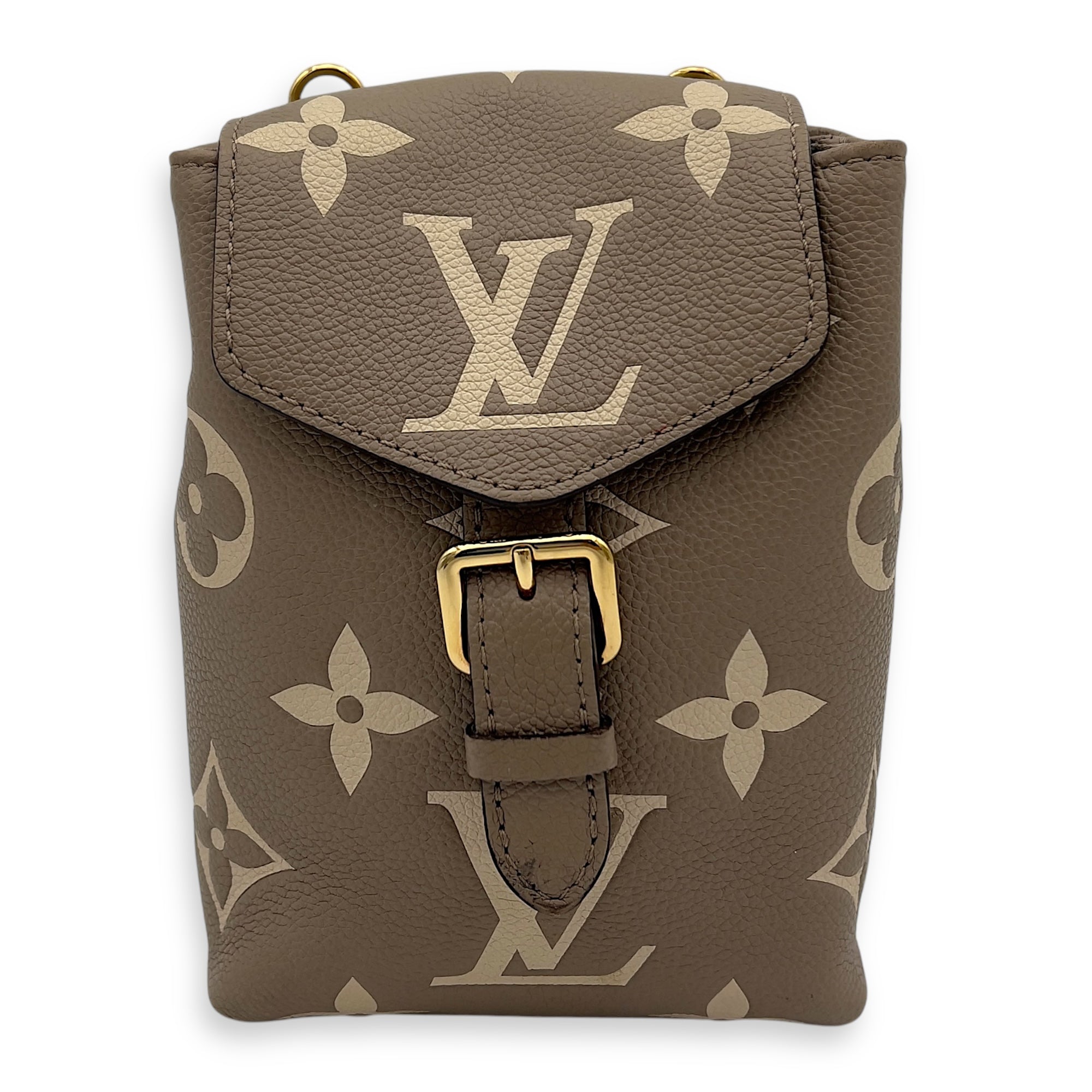 Louis Vuitton Tiny Backpack Brown in Monogram Empreinte Leather, Gold hardware_1