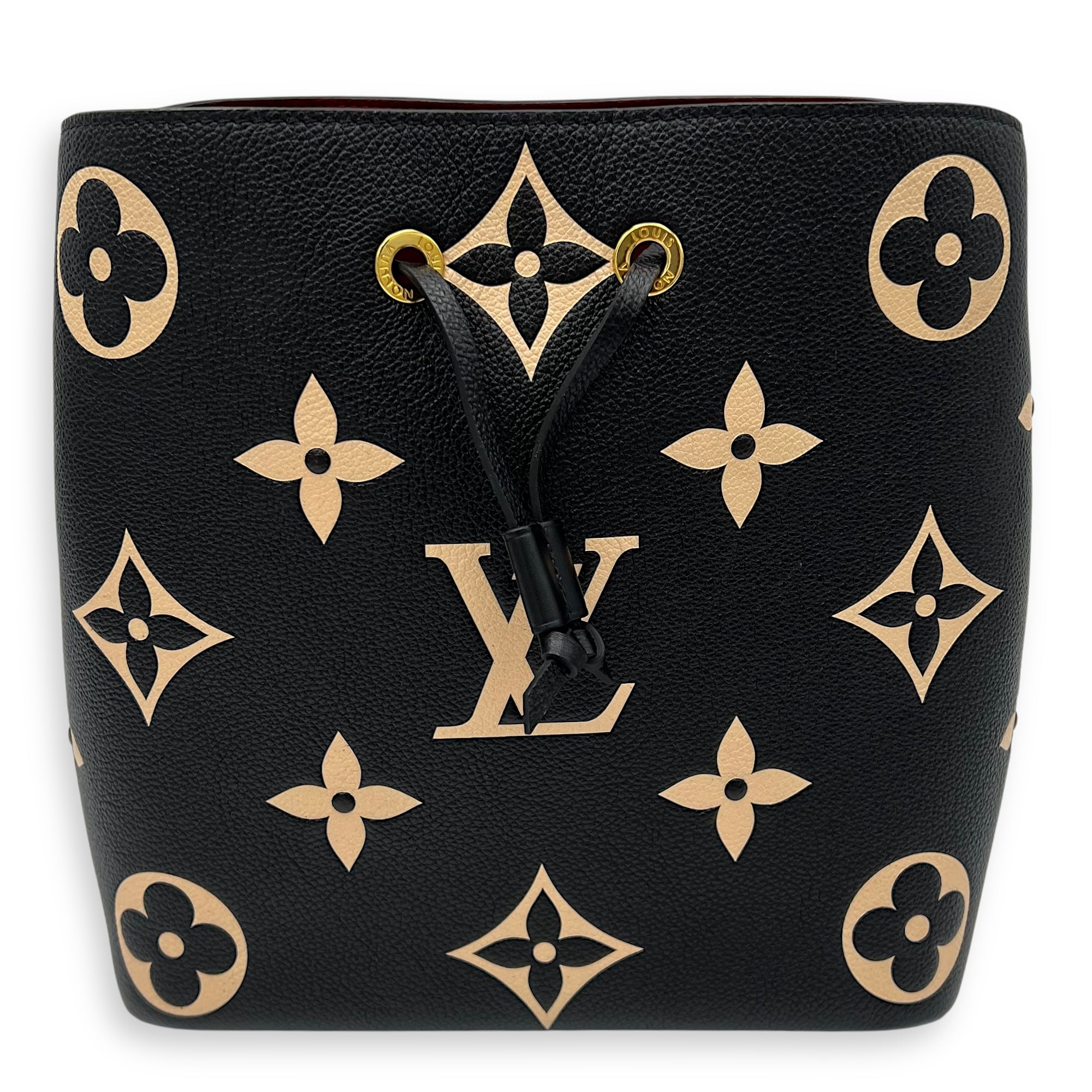 Louis Vuitton NeoNoe Bucket Bag Black in Empreinte Leather, Gold hardware_1