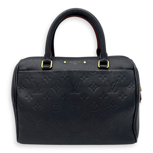 Louis Vuitton Speedy Top Handle Bag Blue in Empreinte Leather, Gold hardware_1