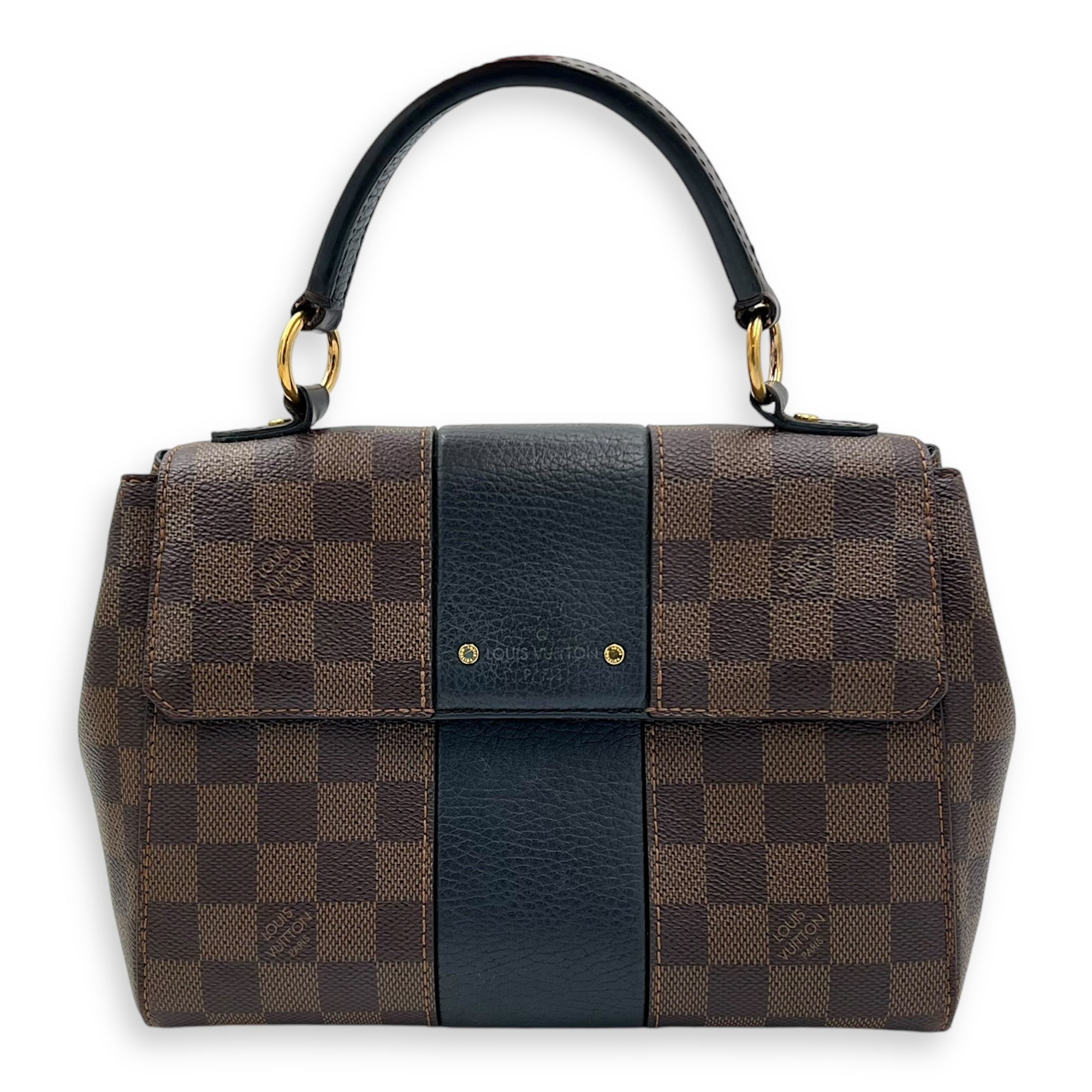 Louis Vuitton Bondstreet BB Brown Top Handle Bag in Coated Canvas, Gold hardware_1