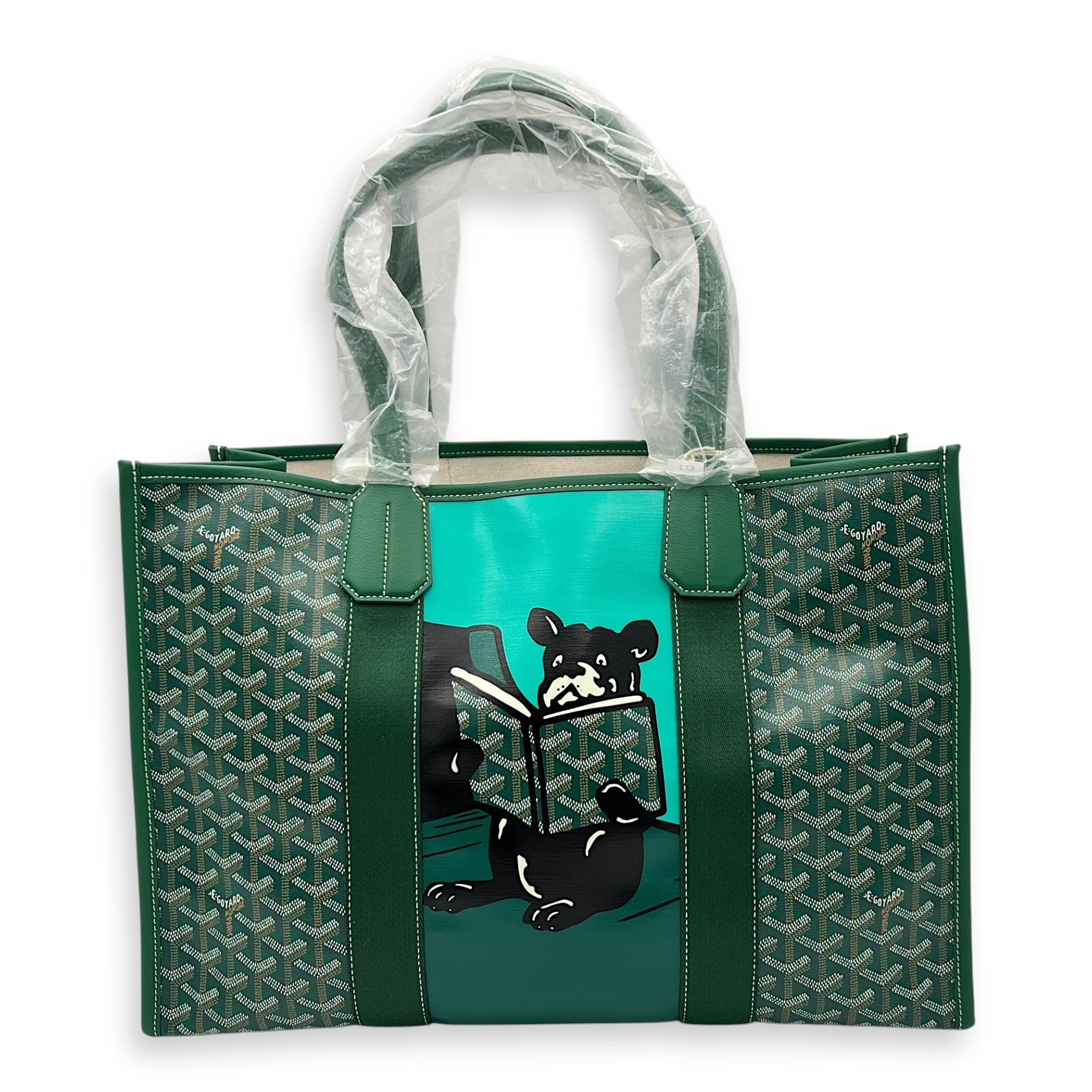 Goyard Villette Tote Bag Green in Coated Canvas_1