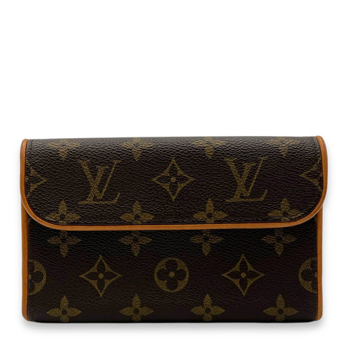 Louis Vuitton Florentine Belt Bag Brown in Monogram Coated Canvas, Gold hardware_1