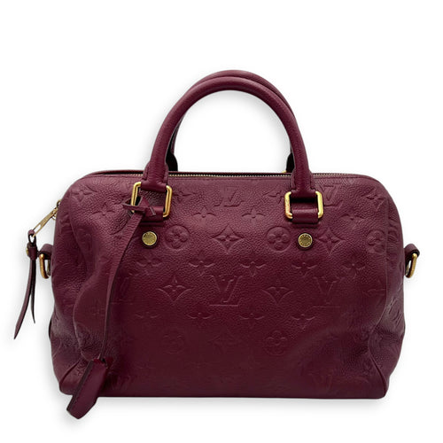 Louis Vuitton Speedy Top Handle Bag Purple in Empreinte Leather, Gold hardware_1