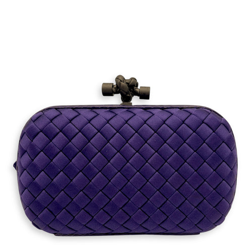 Bottega Veneta Knot Clutch Purple in Others, Ruthenium hardware_1