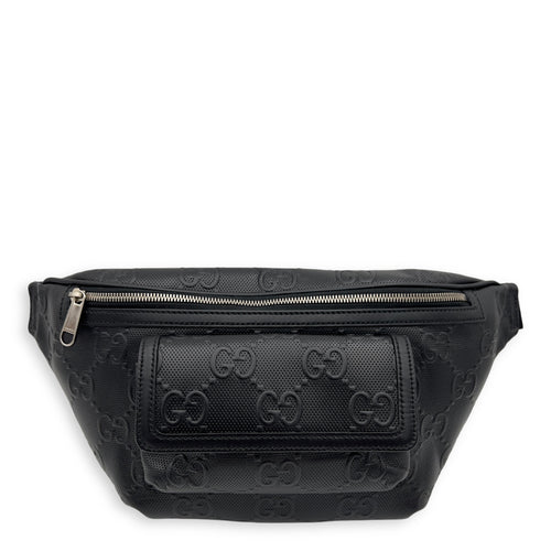 Gucci GG Belt Bag Black in Calfskin, Gold hardware_1