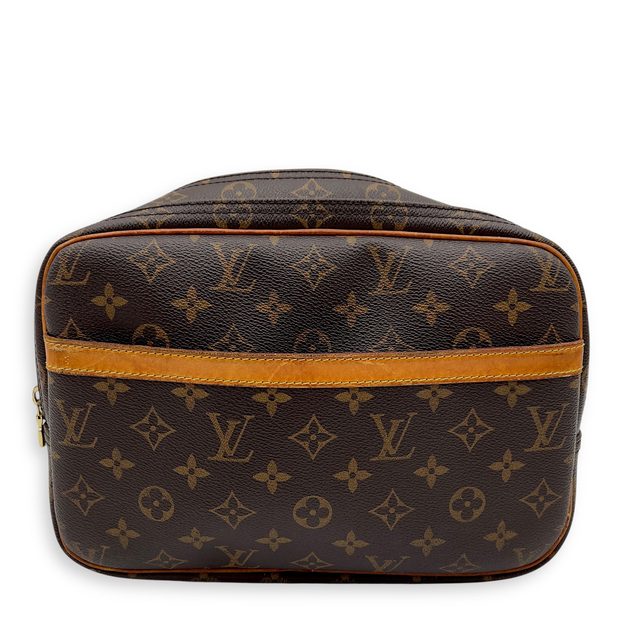 Louis Vuitton Reporter Messenger PM Brown in Monogram Coated Canvas, Gold hardware_1