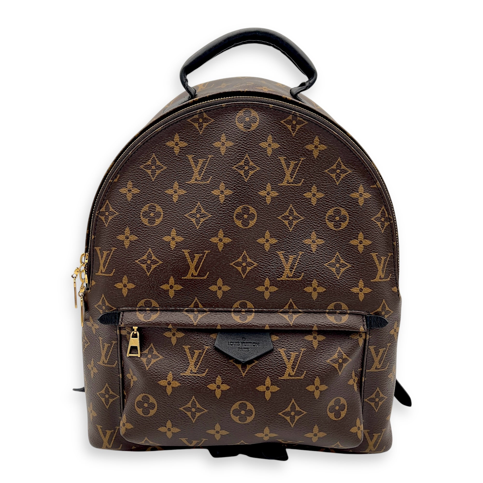 Louis Vuitton Palm Springs Backpack MM Brown in Coated Canvas, Gold hardware_1