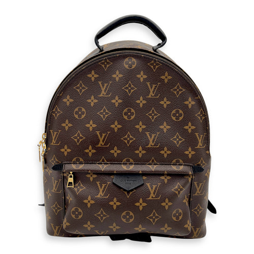 Louis Vuitton Palm Springs Backpack MM Brown in Coated Canvas, Gold hardware_1