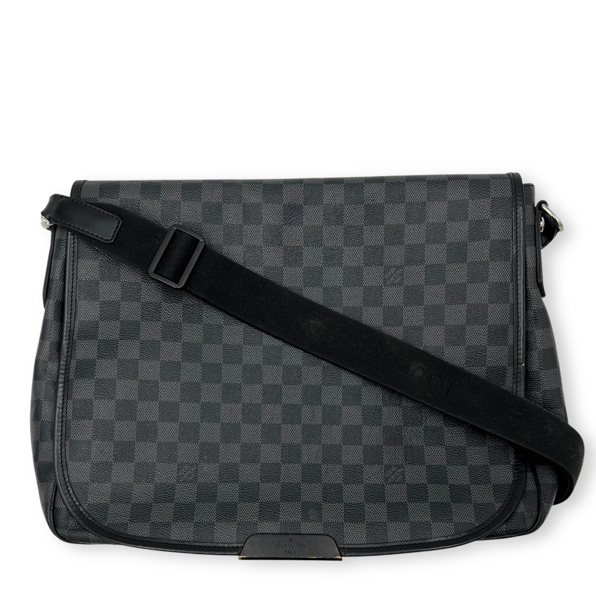 Louis Vuitton Others Messenger Graphite in Coated Canvas, Silver hardware_1