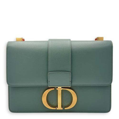 Christian Dior 30 Montaigne Crossbody Bag Green in Calfskin, Gold hardware_1