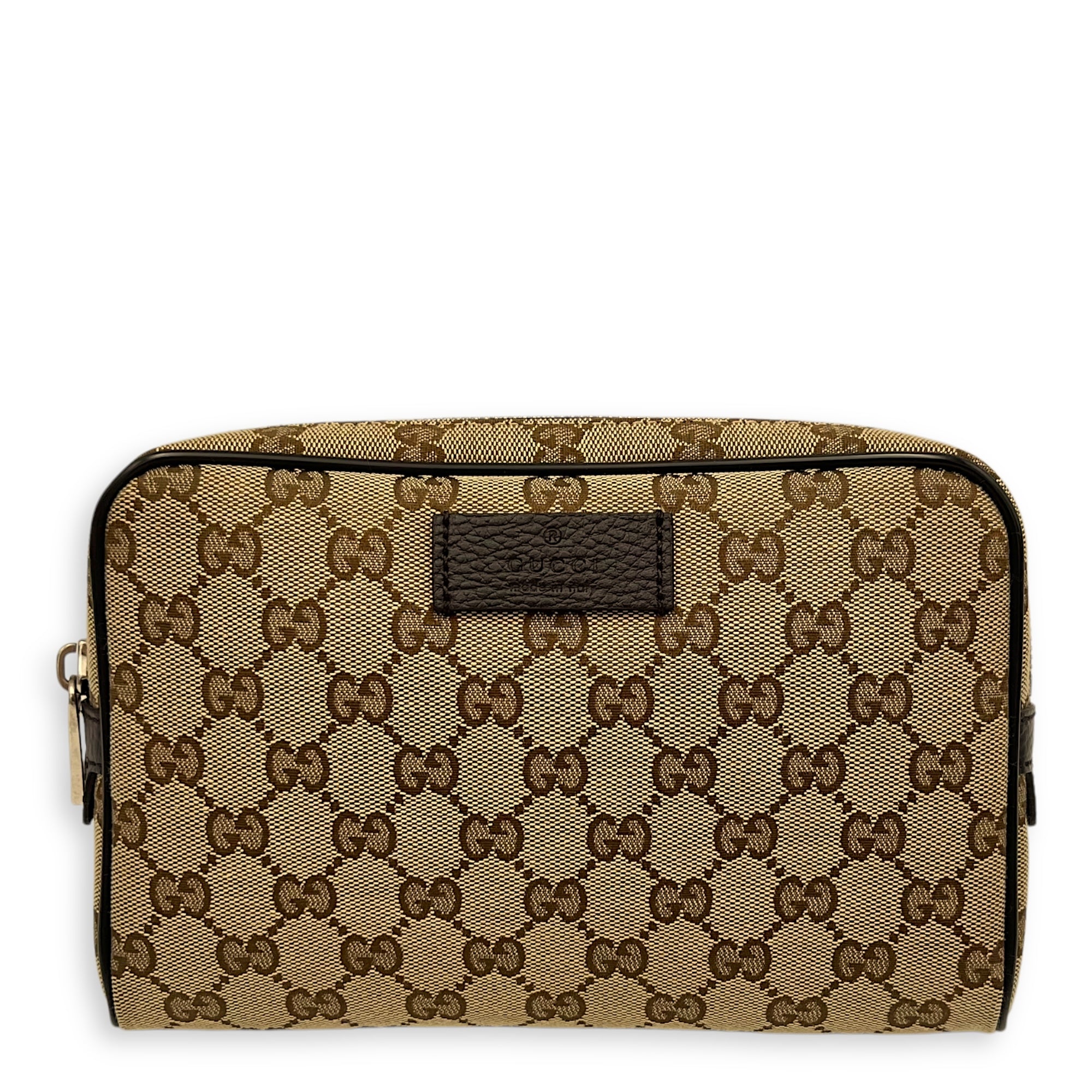 Gucci GG Belt Bag Brown in Canvas, Silver hardware_1