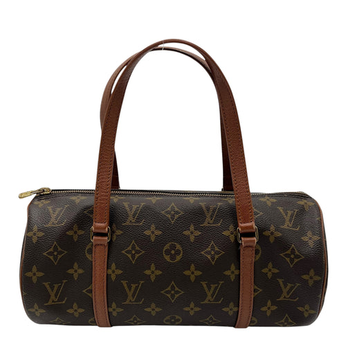 Louis Vuitton Papillon Top Handle Bag Brown in Monogram Coated Canvas, Gold hardware_1