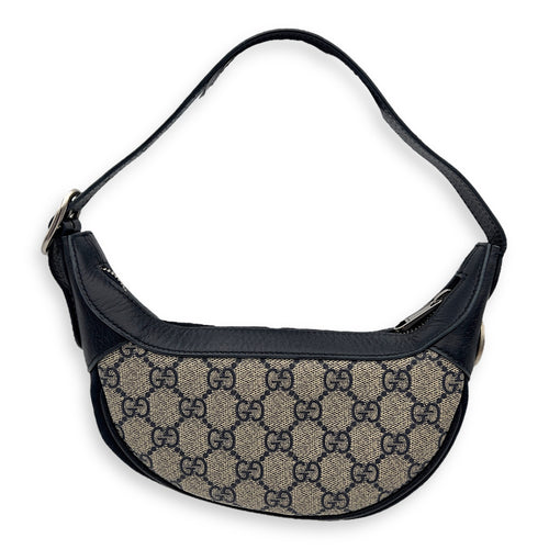 Gucci Ophidia Blue Shoulder Bag in Coated Canvas, Silver hardware_1