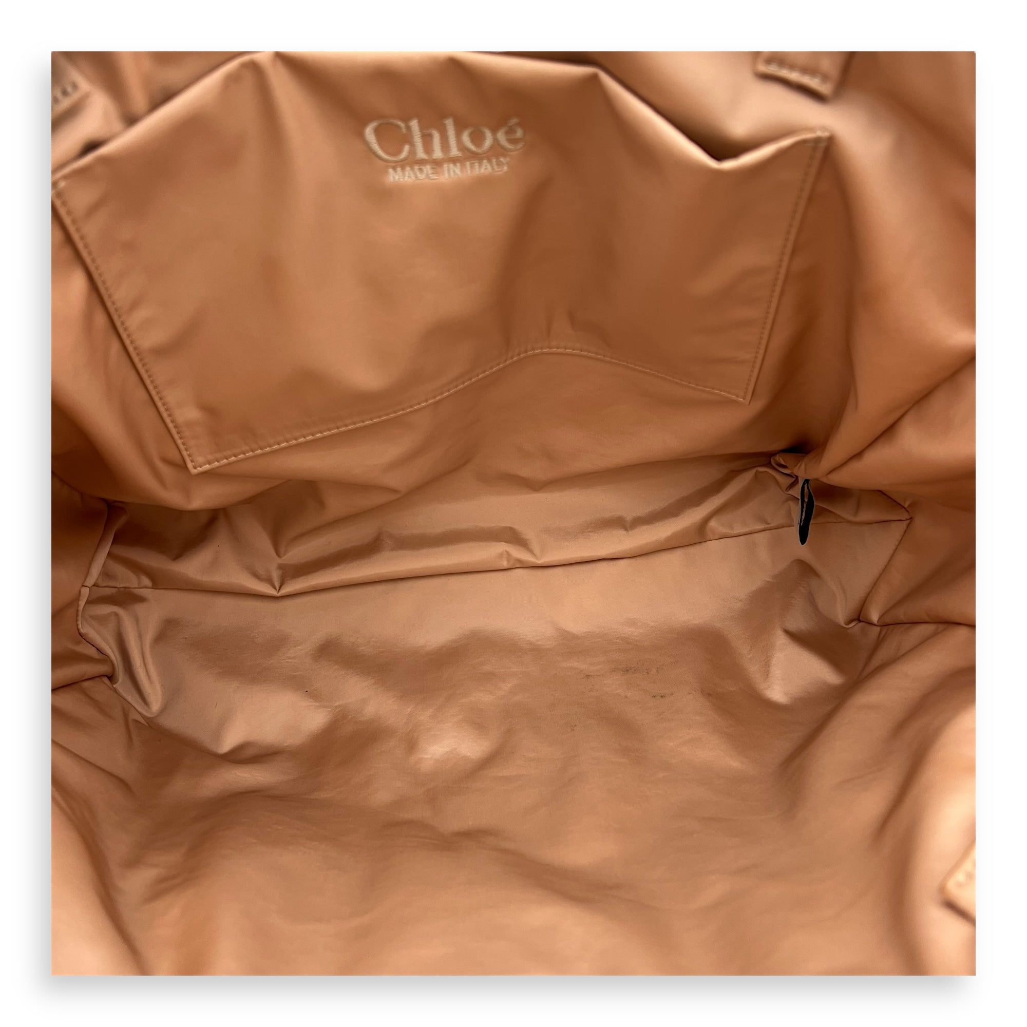 Chloé Woody Tote Bag Orange in Nylon_6