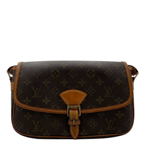 Louis Vuitton Sologne Shoulder Bag Brown in Monogram Coated Canvas, Gold hardware_1