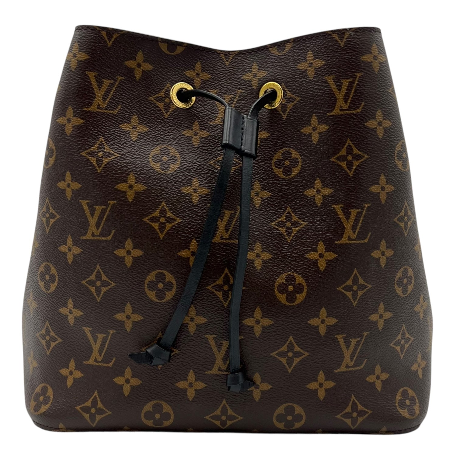 Louis Vuitton Noe Shoulder Bag Brown in Coated Canvas, Gold hardware_1