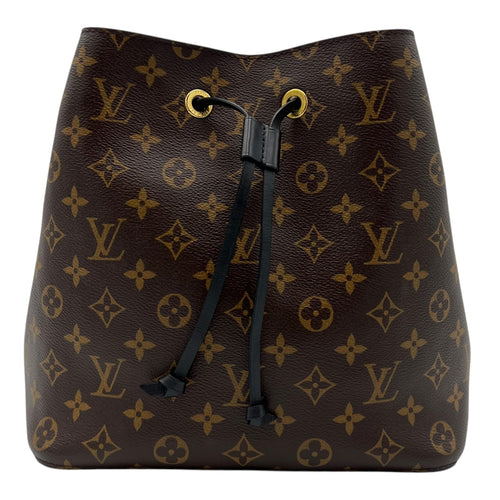 Louis Vuitton Noe Shoulder Bag Brown in Coated Canvas, Gold hardware_1