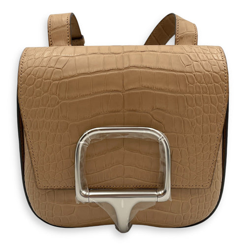 Della Cavalleria  Mini Chai in Matte Alligator Palladium hardware C100757 1
