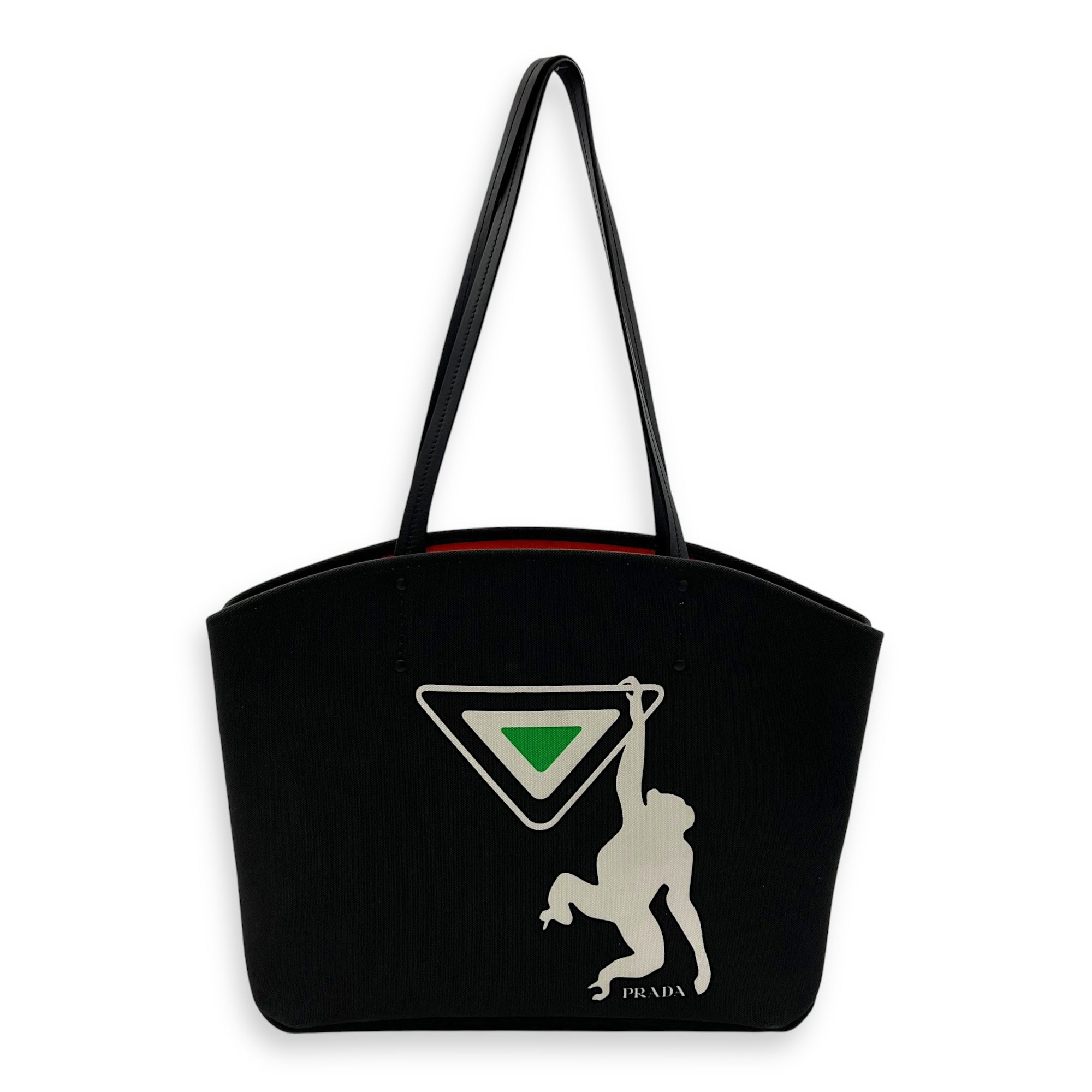 Prada Canapa Tote Bag Black in Canvas_1