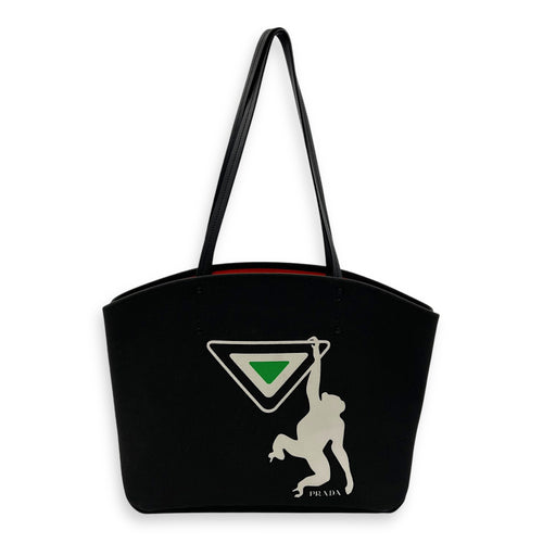 Prada Canapa Tote Bag Black in Canvas_1