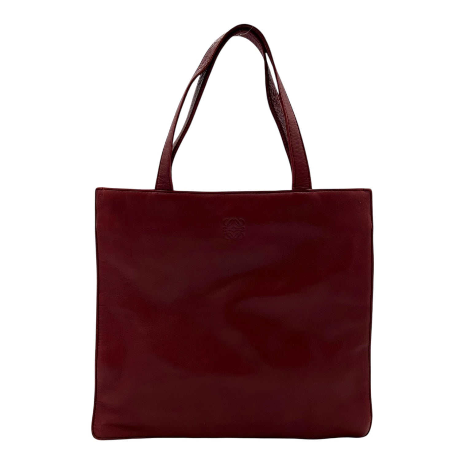 Loewe Anagram Tote Bag Red in Lambskin_1