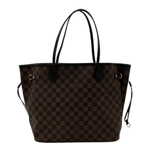 Louis Vuitton Neverfull Tote Bag Brown in Coated Canvas, Gold hardware_1