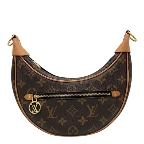 Louis Vuitton Loop Shoulder Bag Brown in Monogram Coated Canvas, Gold hardware_1
